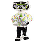 The Biotech Badger image shows Bucky Badger in a lab coat, goggles, and lab gloves ready to get to work in a biotechnology lab