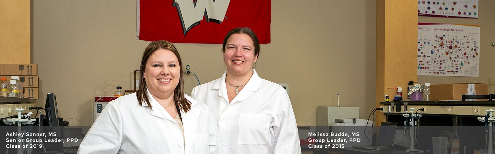masthead image for Ashley Sanner, MS and Melissa Budde, MS alumni profile story