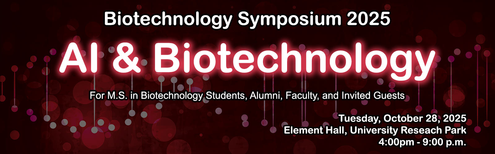 AI and Biotechnology Symposium 2025 masthead